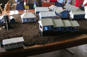 table top model of school buildings