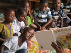 children listening attentively to a story