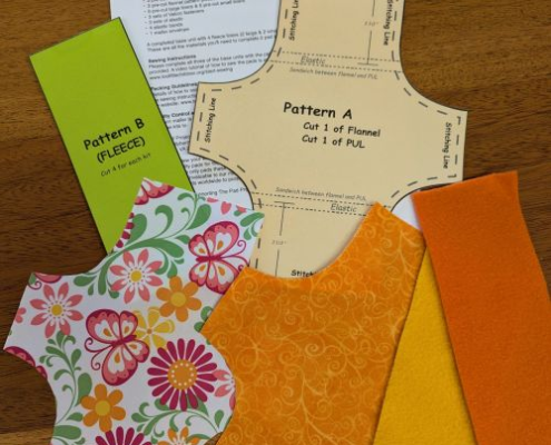 colorful patterns and fabric pieces
